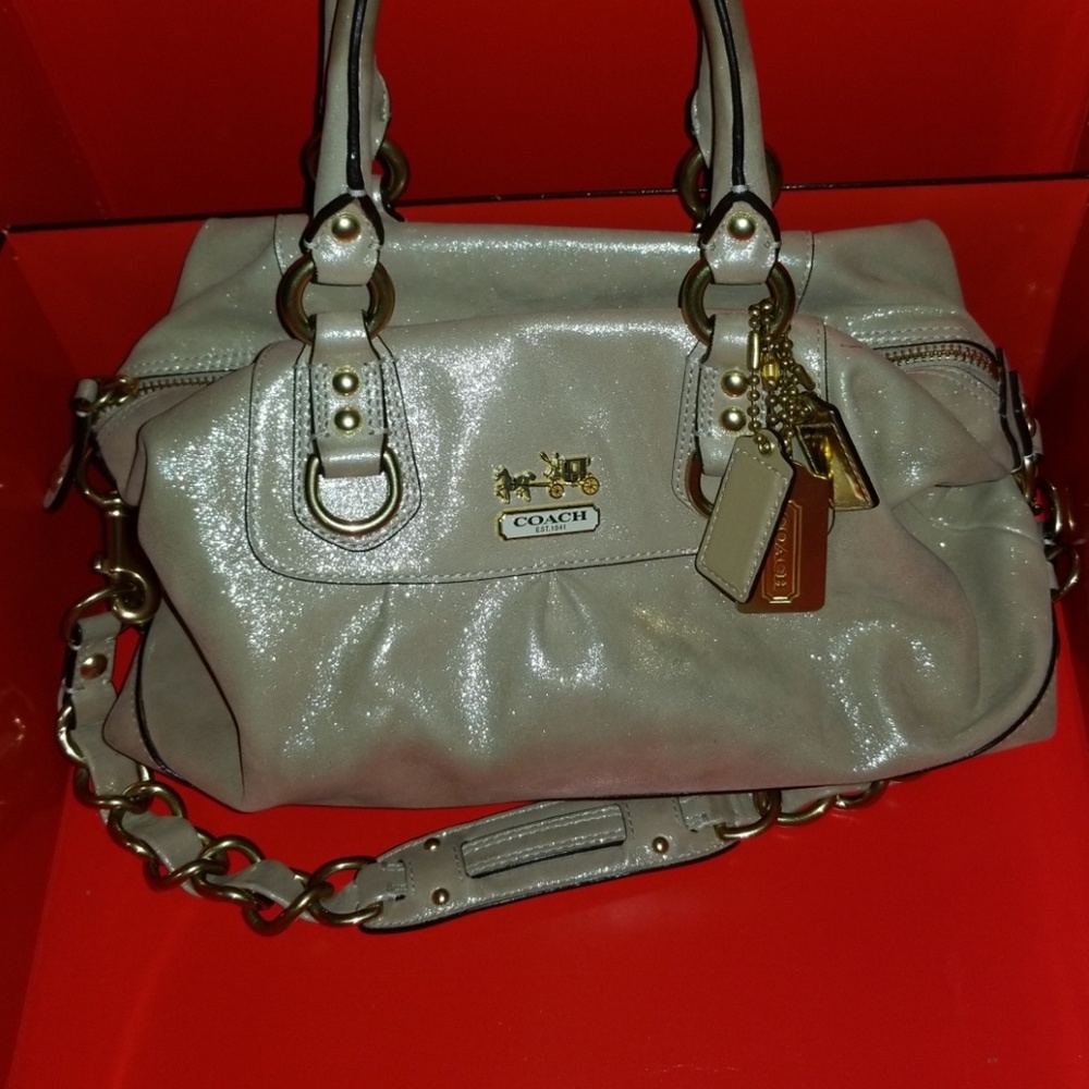 ❌SOLD ❌ Coach Purse: Metallic Gold